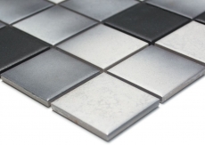 Échantillon manuel de carreaux de mosaïque CÉRAMIQUE GRIS MIX RUTSCHICHER MOS16-2211-R10_m