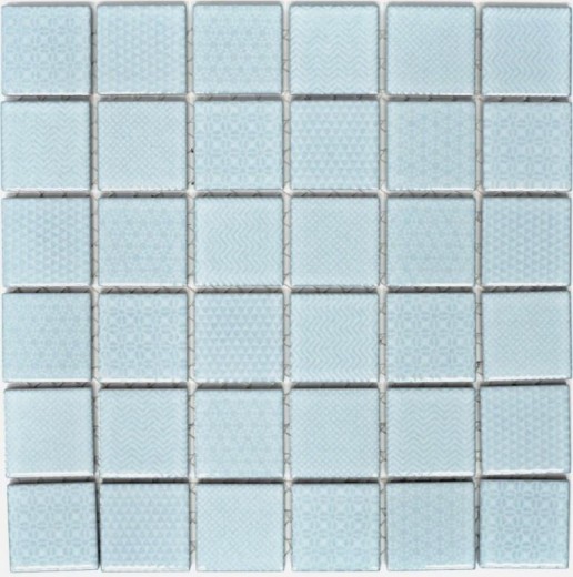 Carreaux de mosaïque TURQUOISE AQUABLAU CLAIR SALLE DE BAINS PISCINE Carrelage cuisine mur MOS16-0402_f | 10 Tapis de mosaïque