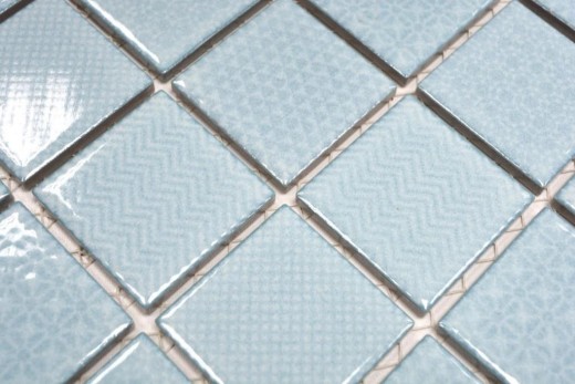 Carreaux de mosaïque TURQUOISE AQUABLAU CLAIR SALLE DE BAINS PISCINE Carrelage cuisine mur MOS16-0402_f | 10 Tapis de mosaïque