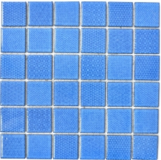 Carreaux de mosaïque AQUABLAU BAD Pool Miroir de douche Carreau de salle de bains Dos de cuisine MOS16-0404_f | 10 Tapis de mosaïque