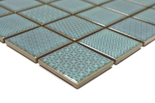 Carreaux de mosaïque seladon vert BAD piscine carrelage fond de cuisine MOS16-0602_f | 10 tapis de mosaïque