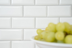 Metro Subway Carreaux de mosaïque Céramique BLANC Carrelage cuisine mur MOS26M-0101_f | 10 Tapis de mosaïque