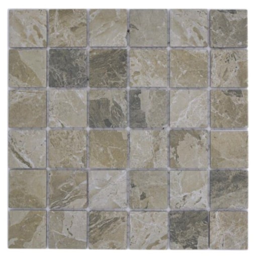 Mosaïque imitation pierre naturelle beige brun sable structure carrelage MOS16-AISO89_f | 10 tapis de mosaïque