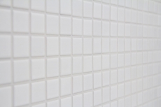Carreau mosaïque Céramique BLANC MATTE Mur Carrelage cuisine salle de bain douche MOS18-0111_f