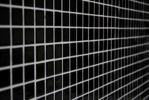 Carreau mosaïque céramique NOIR BRILLANT mur carrelage cuisine MOS18-0302_f