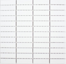 Mosaïque Carreau céramique bâtonnets blanc brillant Carrelage cuisine MOS24-0102_f