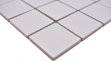 Mosaïque Carreau céramique blanc mat Carrelage salle de bain mur MOS16B-0111_f