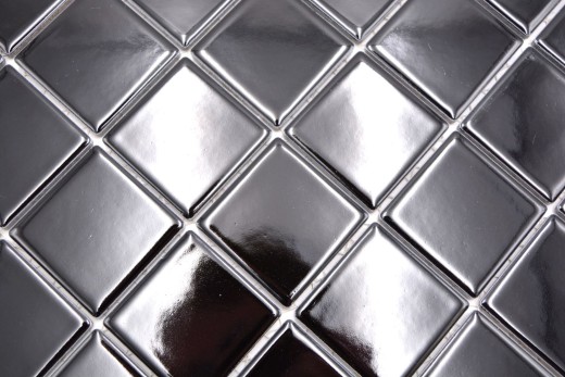 Mosaïque Carreau céramique noir brillant Dos de cuisine MOS16B-0301_f
