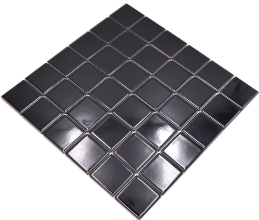 Mosaïque Carreau céramique noir brillant Dos de cuisine MOS16B-0301_f