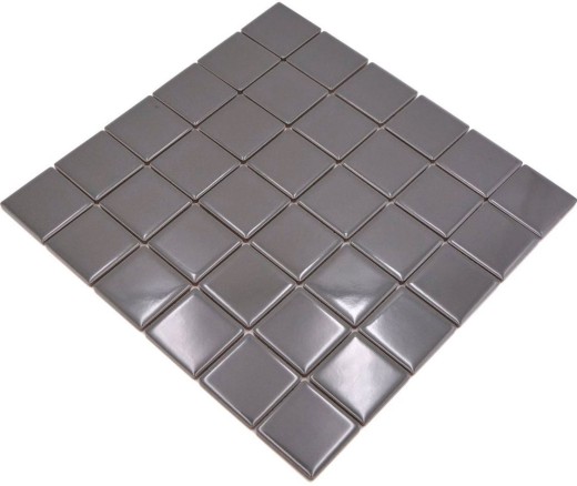 Carreau mosaïque céramique gris métal brillant Carrelage mural cuisine MOS16B-0204_f