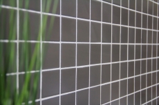 Carreau de mosaïque Céramique gris métal mat Carrelage de fond de cuisine MOS16B-0211_f