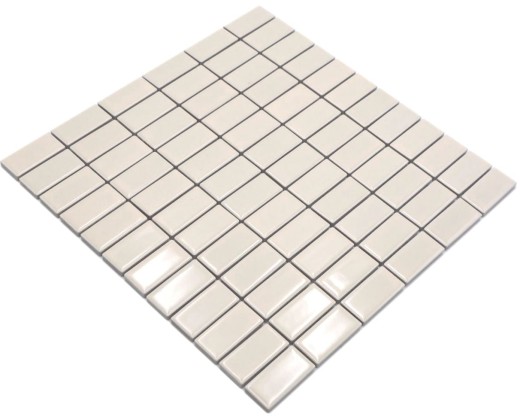 Mosaïque Carreau céramique baguettes beige brillant Carreau WC Salle de bain MOS24D-1902_f
