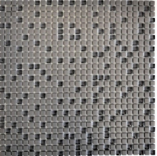 Mosaïque ECO GLAS Enamel gris-brun mat MOS140-05G_f | 10 Tapis de mosaïque