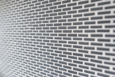 Mosaïque ECO GLAS Brick Enamel noir mat MOS140-B21B_f | 10 Tapis de mosaïque