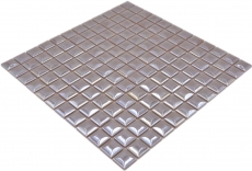 Mosaïque ECO GLAS café métallisé 3DF MOS350-24_f | 10 Tapis de mosaïque