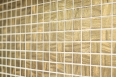 Carreau mosaïque ECO GLAS satin or MOS360-05_f | 10 Tapis mosaïque