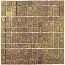 Carreau mosaïque ECO GLAS satin or MOS360-05_f | 10 Tapis mosaïque