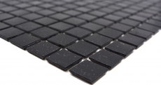Carreau mosaïque en verre noir Carreau de salle de bain MOS50-0302_f | 10 Tapis mosaïque