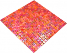 Carreau mosaïque verre rouge Carreaux muraux Carreaux de salle de bain Dos de douche Miroir MOS58-0902_f | 10 Tapis de mosaïque