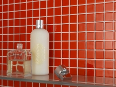 Carreau de mosaïque Translucide rouge Mosaïque de verre Crystal rouge BAD WC cuisine MUR MOS60-0904_f | 10 Tapis de mosaïque