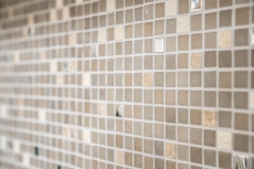 Carreau de mosaïque Pierre translucide blanc SILK SALLE DE BAIN WC CUISINE MUR MOS91-0214_f | 10 Tapis de mosaïque