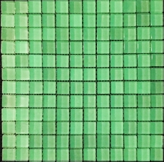Mosaïque de verre transparent Crystal bleu fluorescent mur carrelage cuisine salle de bain MOS88-0104_f | 10 Tapis de mosaïque