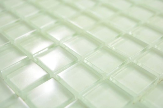 Mosaïque de verre transparent Crystal bleu fluorescent mur carrelage cuisine salle de bain MOS88-0104_f | 10 Tapis de mosaïque