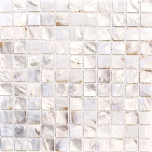 Mosaïque de coquillages nacrés blanc beige Carrelage cuisine MOS150-SM2525_f