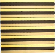 Mosaïque fond aluminium baguettes alu noir bronze or fond cuisine MOS49-B301_f