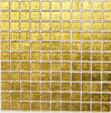 Mosaïque de fond Mosaïque de verre or structure MOS120-0742_f