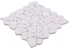 Mosaïque Marbre Pierre naturelle Bruch Ciot blanc MOS44-0102_f