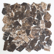 Mosaïque Marbre Pierre Naturelle Bruch Ciot Impala brun flammé MOS44-1306_f