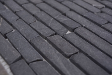 Mosaïque Marbre Pierre naturelle gris anthracite Nero Marquina MOS40-0125_f