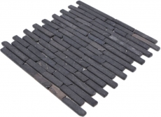 Mosaïque Marbre Pierre naturelle gris anthracite Nero Marquina MOS40-0125_f