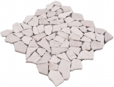Mosaïque de marbre Pierre naturelle beige clair Bruch Ciot Biancone MOS44-30-100_f