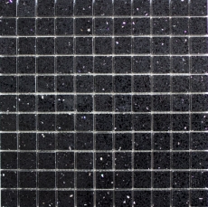 Carreaux de mosaïque Quartz Composite Pierre artificielle Artificial noir MOS46-ASM22_f
