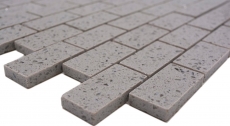 Carreaux de mosaïque Quartz Composite Pierre artificielle Brick Artifical gris MOS46-0204_f