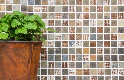Retro Vintage Carreau de mosaïque Translucide beige marron gris Mosaïque de verre Crystal pierre rustique MOS82-1206_f