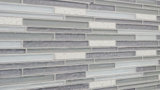 Carreau de mosaïque Translucide Composite blanc Multistick Mosaïque de verre Crystal Artificial blanc MOS86-MS90_f
