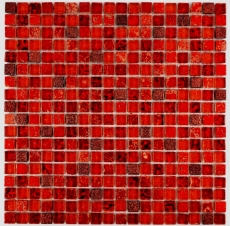 Carreau de mosaïque Translucide rouge Mosaïque de verre Crystal Resin rouge BAD WC cuisine MUR MOS92-0904_f