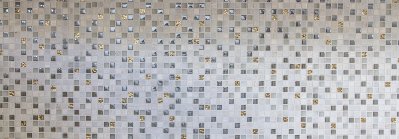 Carreau de mosaïque fond de cuisine translucide gris clair or Mosaïque de verre Crystal pierre EP gris clair or MOS92-HQ12_f