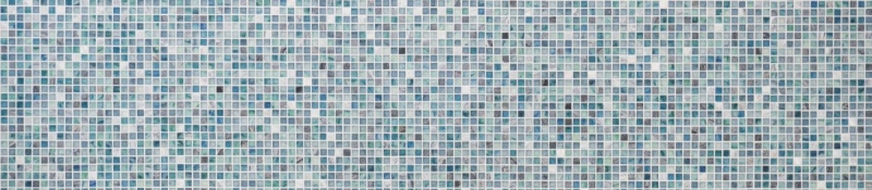 Carreaux de mosaïque fond de cuisine bleu vert Mosaïque de verre pierre Cream bleu vert MOS92-XCR1501_f