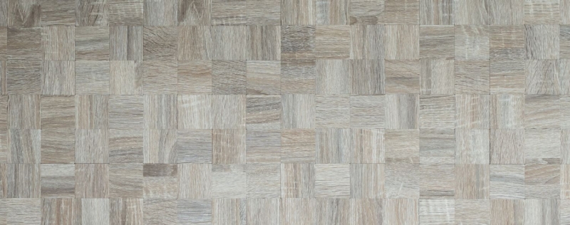 Carreaux de mosaïque fond de cuisine autocollant aluminium gris clair métal imitation bois clair MOS200-2222_f