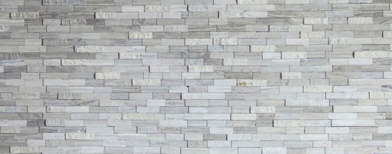 Carreaux de mosaïque fond de cuisine autocollant marbre pierre naturelle gris blanc cream pierre naturelle white wood MOS200-0120_f