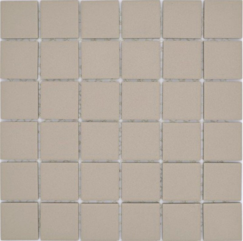 Carreau de mosaïque Céramique beige clair magnolia non émaillé RUTSCHEMMEND MOS14B-1211-R10_f