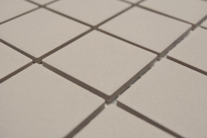 Carreau de mosaïque Céramique beige clair magnolia non émaillé RUTSCHEMMEND MOS14B-1211-R10_f