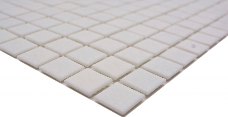 Carreaux mosaïque verre blanc Carreaux mosaïque murale carrelage cuisine salle de bain MOS50-0101_f