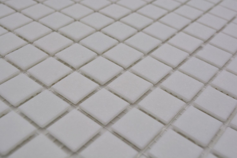 Carreaux mosaïque verre blanc Carreaux mosaïque murale carrelage cuisine salle de bain MOS50-0101_f