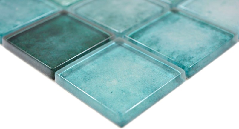 Carré Crystal mix vert Carreau de mosaïque murale Carrelage cuisine salle de bain MOS88-0050_f
