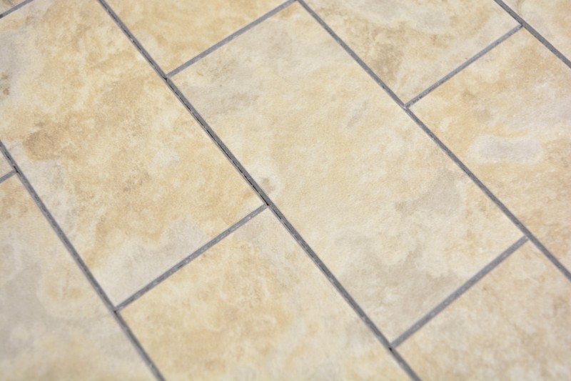 Rectangle AC aspect pierre Subway Level glossy Carreau de mosaïque murale Miroir de carrelage cuisine salle de bain MOS200-4LB_f